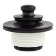 Lift & Turn Tub Drain with Adapter Sleeve - Matte Black, , large image number 2