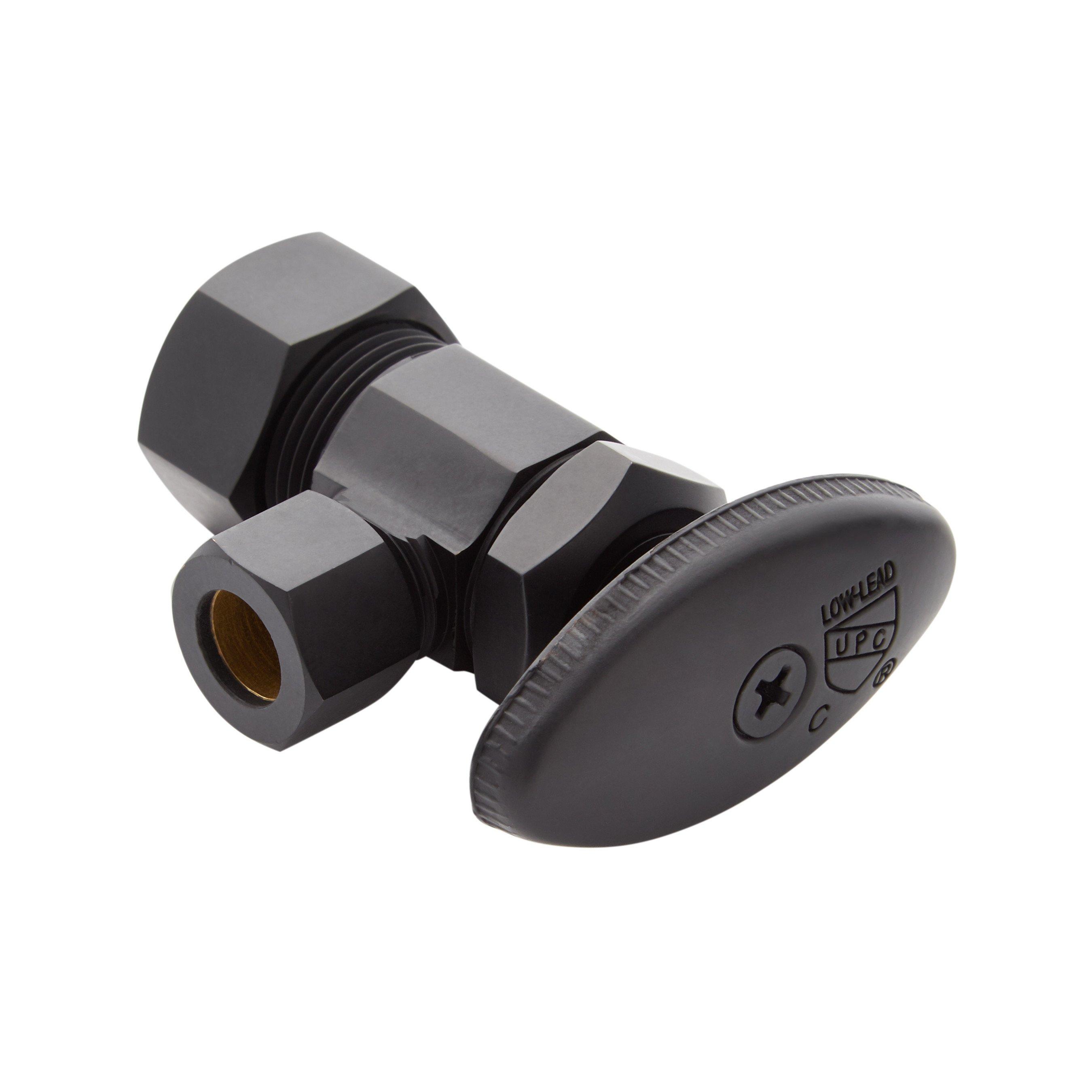 Retangle Stop Angle Stop with Oval Handle - 5/8
