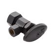 Angle Stop with Oval Handle - 5/8" X 3/8" - Matte Black, , large image number 1