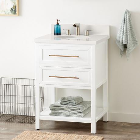 24" Robertson Vanity for Undermount Sink - Bright White
