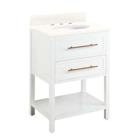 24" Robertson Vanity for Undermount Sink - Bright White