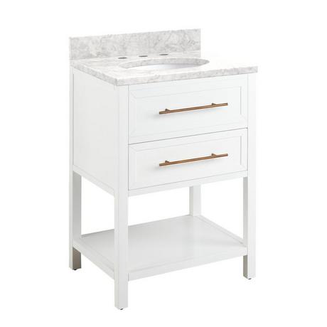 24" Robertson Vanity for Undermount Sink - Bright White