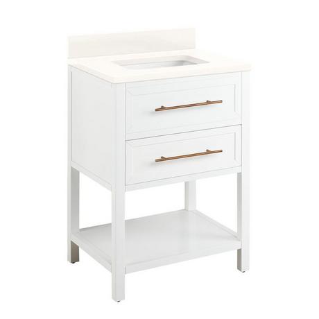 24" Robertson Vanity for Rect Undermount Sink - Bright White