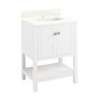 24" Olsen  Vanity  Rect Undmnt  - Soft White - Arctic White 1 Hole, , large image number 0