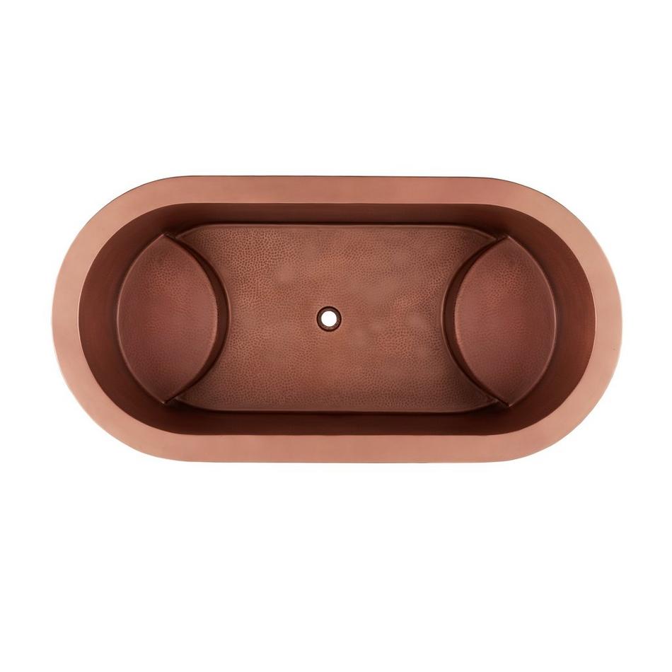 60" Watson Double-Wall Copper Soaking Air Tub, , large image number 3