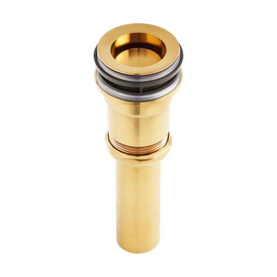 Pop-Down Bathroom Sink Drain - Brushed Gold, , large image number 1