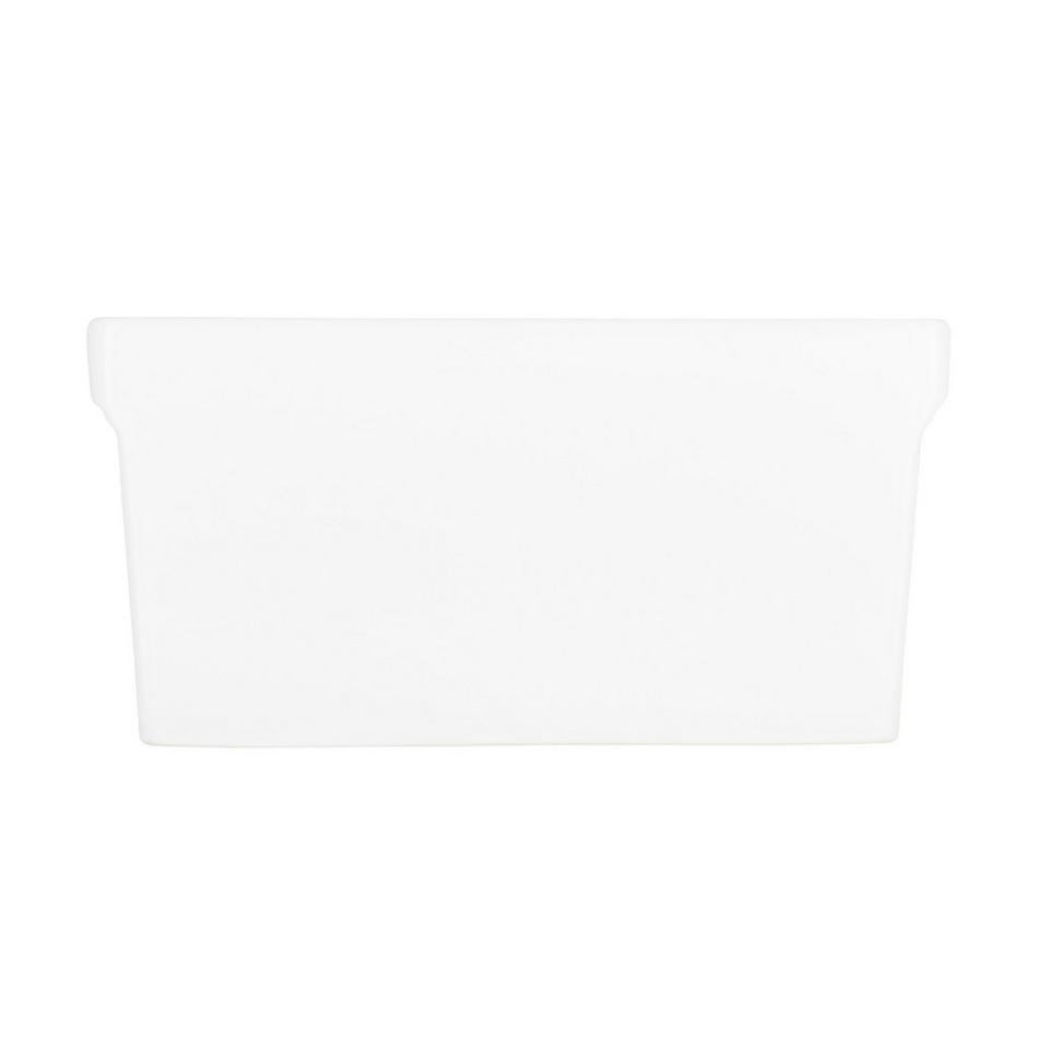 36" Gallo Reversible 80/20 Double-Bowl Fireclay Farmhouse Sink - White, , large image number 3