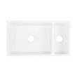 36" Gallo Reversible 80/20 Double-Bowl Fireclay Farmhouse Sink - White, , large image number 4