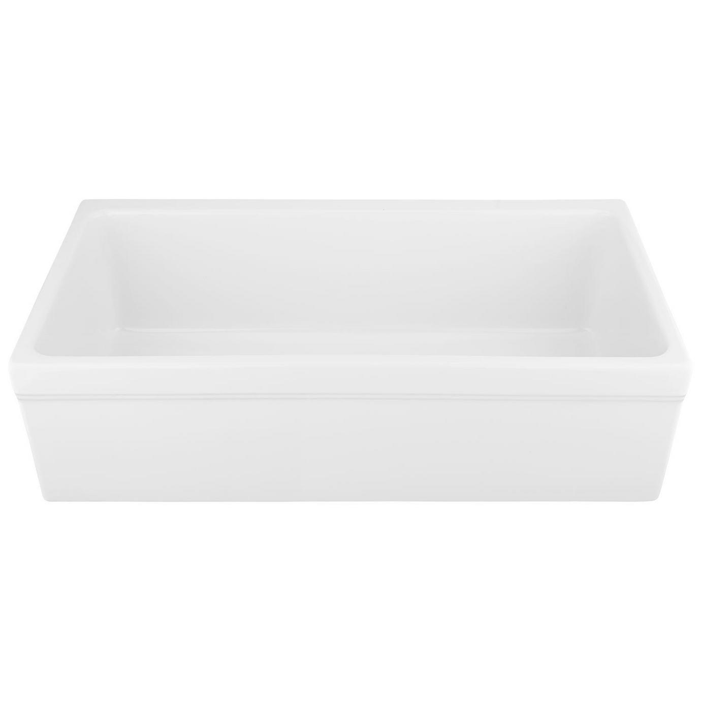 39 Risinger Double Bowl Fireclay Farmhouse Sink White Signature