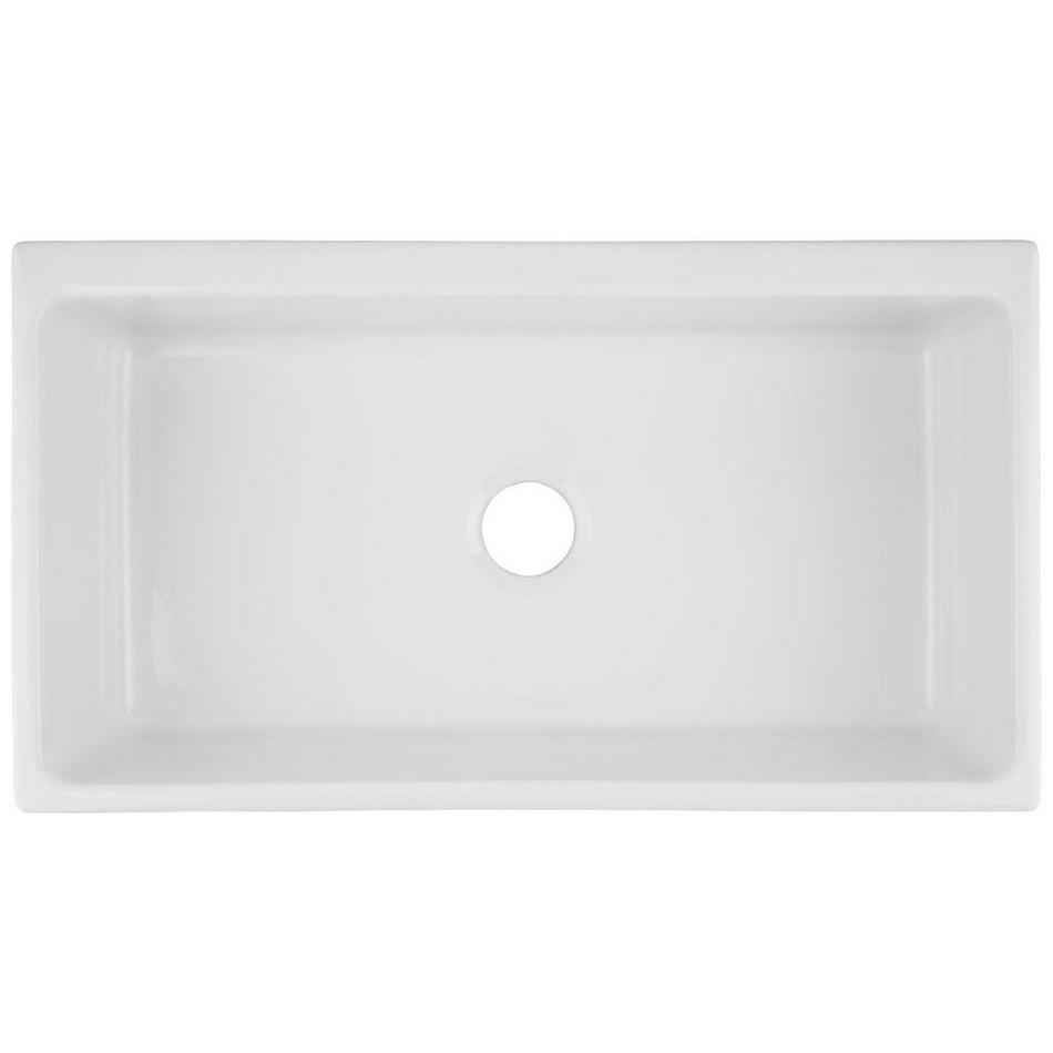 36" Gallo Fireclay Farmhouse Sink - White, , large image number 4