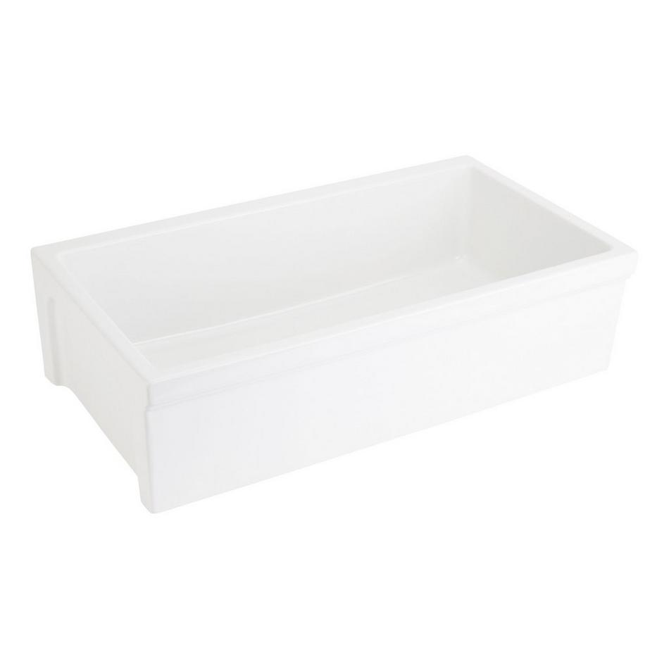 36" Gallo Fireclay Farmhouse Sink - White, , large image number 1