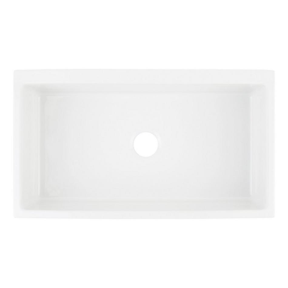 36" Gallo Fireclay Farmhouse Sink - White, , large image number 3
