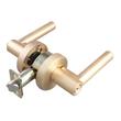 Ewing Entrance Set - Round Rosette - Round Rod Lever Handle Deadbolt - Satin Brass, , large image number 2