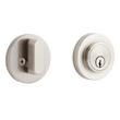 Ewing Entrance Set - Round Rosette - Round Rod Lever Handle Deadbolt - Brushed Nickel, , large image number 4