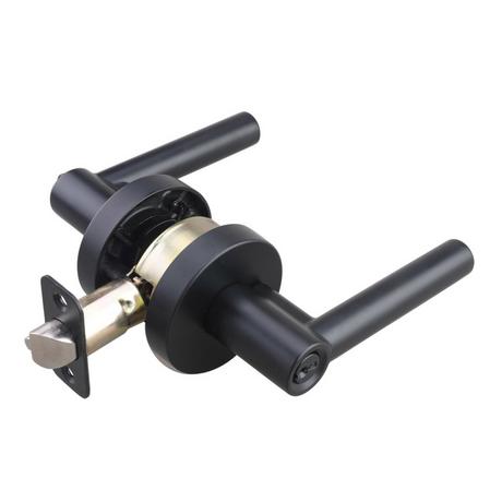 Ewing Entrance Set - Round Rosette - Round Rod Lever Handle