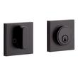 Adriot Entrance Set - Square Rosette - Knob Handle with Deadbolt - Matte Black, , large image number 4
