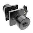 Adriot Entrance Set - Square Rosette - Knob Handle with Deadbolt - Matte Black, , large image number 2