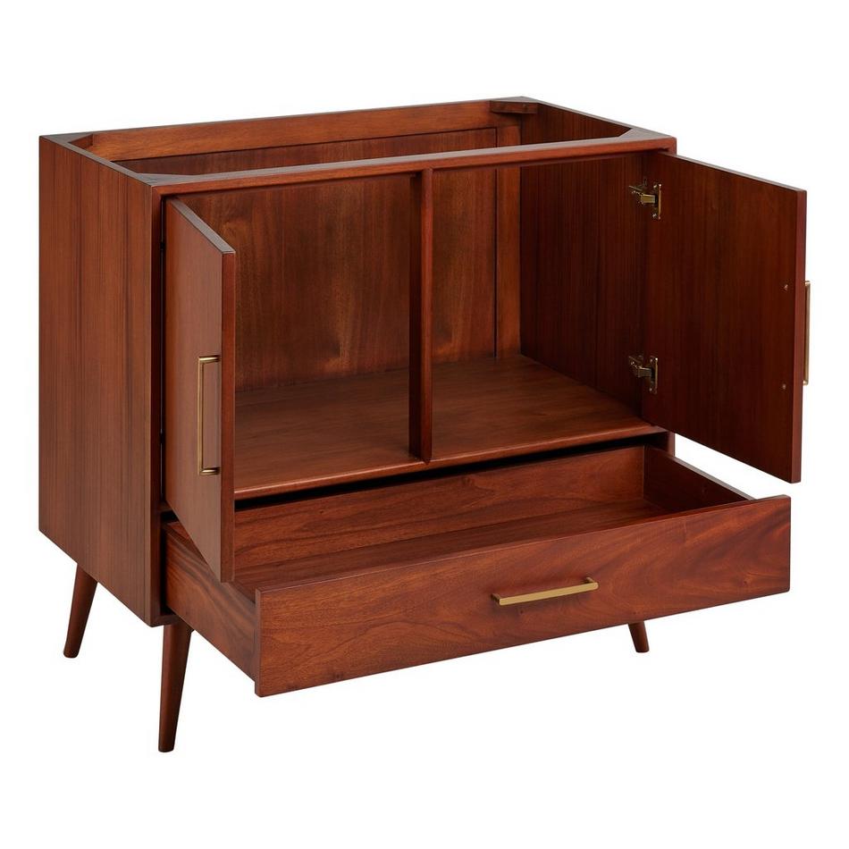36" Novak Mahogany Vanity with Rectangular Undermount Sink - Golden Ember, , large image number 4