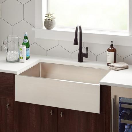 33" Atwood Stainless Steel Farmhouse Sink