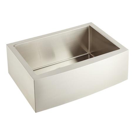30" Fournier Stainless Steel Farmhouse Sink - Curved Apron