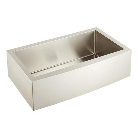 33" Fournier Stainless Steel Farmhouse Sink - Curved Apron