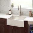 27" Fournier Stainless Steel Farmhouse Sink - Curved Apron, , large image number 0