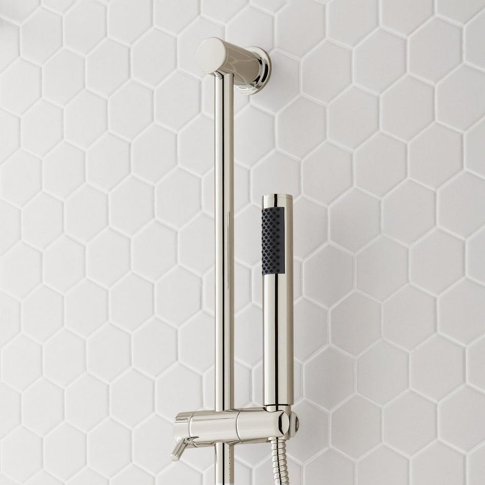 Gunther Pressure Balance Shower System with Slide Bar and Hand Shower - Polished Nickel, , large image number 4