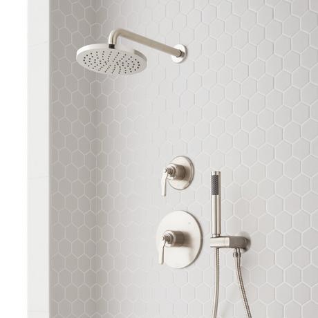 Gunther Pressure Balance Shower Set with Hand Shower and Wall Bracket