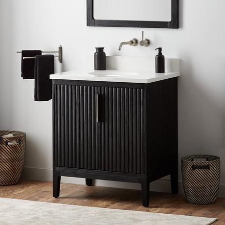 30" Manolin Vanity For Undermount Sink - Arcadian Black