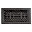 Stritzel Brass Floor Register - Black - 6" x 10" (7-1/4" X 11" Overall), , large image number 1