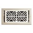 Stritzel Brass Wall Register - Brushed/Polished -Nickel 6" x 10" (7-1/4"x11"Overall), , large image number 0
