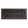 Deeken Brass Floor Register - Black 4" x 14" (5-1/4" X 15" Overall), , large image number 0