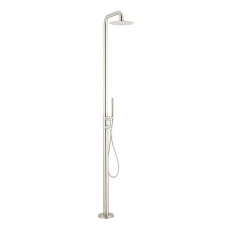 Tinsley Freestanding Outdoor Shower Panel With Hand Shower - Stainless Steel