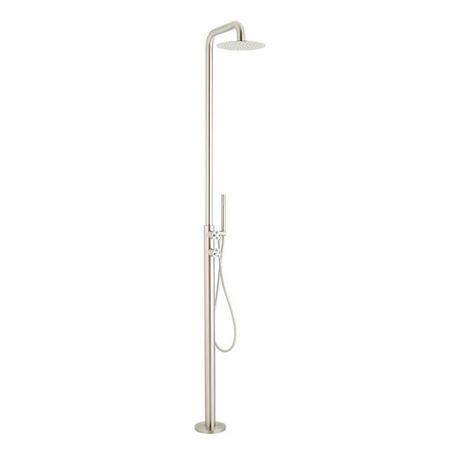 Tinsley Freestanding Outdoor Shower Panel With Hand Shower - Stainless Steel, , large image number 2