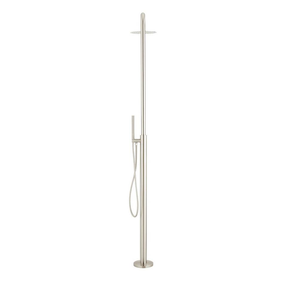Tinsley Freestanding Outdoor Shower Panel With Hand Shower - Stainless Steel, , large image number 4