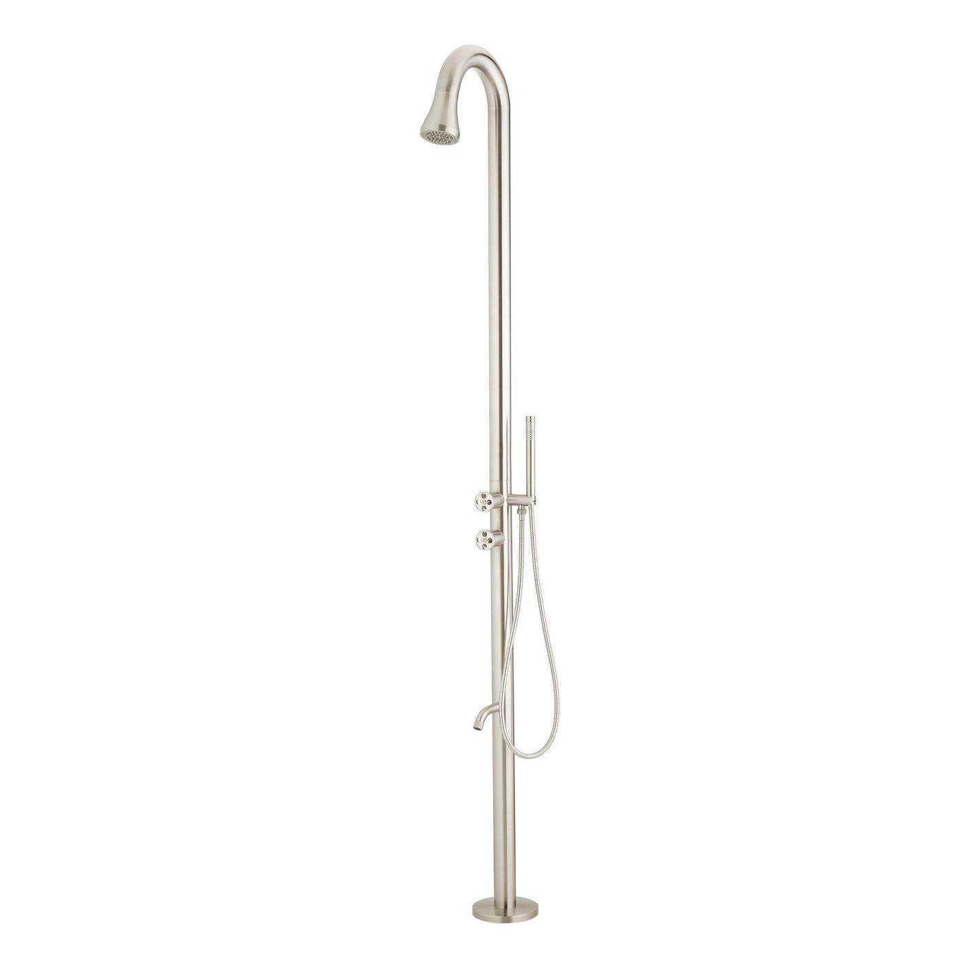 Kirwin Freestanding Outdoor Shower Panel With Hand Shower Signature