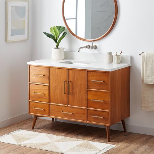 48" Novak Teak Vanity in Teak