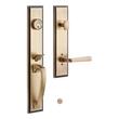 Aurick Solid Brass Entrance Door Set - Lever Handle - Left Hand, , large image number 0