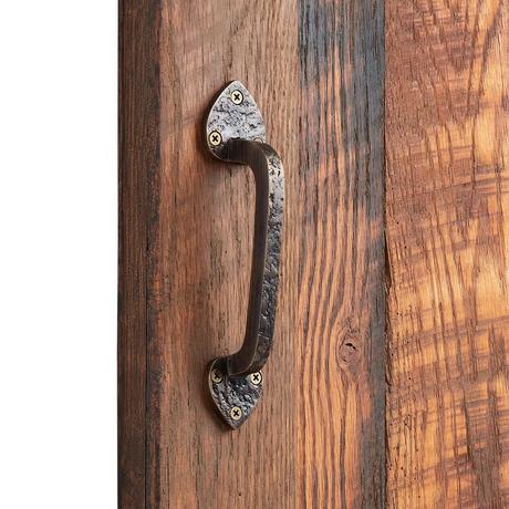 Angled Spade Brass Pull
