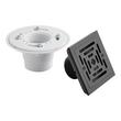 Adelphi Square Shower Drain - Matte Black, , large image number 1