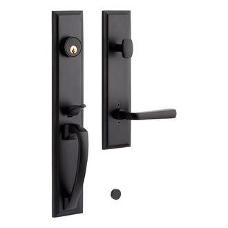 Aurick Solid Brass Entrance Door Set - Lever Handle - Left Hand ...