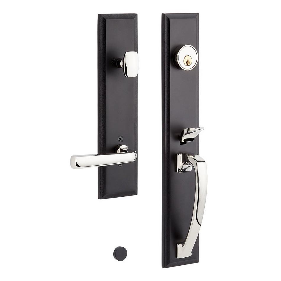 Aurick Solid Brass Entrance Door Set - Lever Handle - Right Hand, , large image number 2