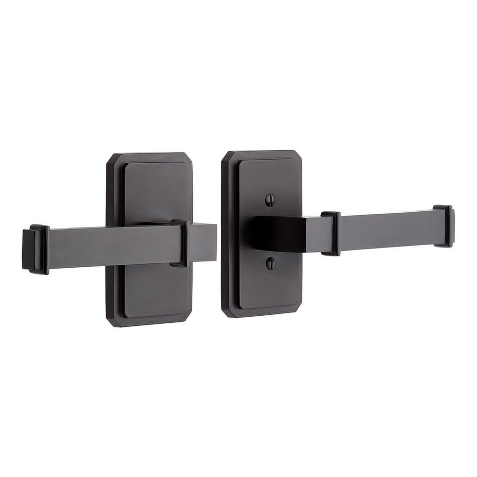 Delory Solid Brass Interior Door Set - Lever Handle - Passage - Right Hand, , large image number 2