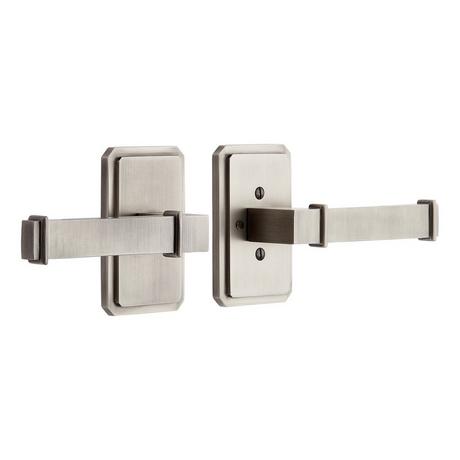 Delory Solid Brass Interior Door Set - Lever Handle - Privacy - Right Hand