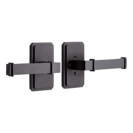 Delory Solid Brass Interior Door Set - Lever Handle - Privacy - Right Hand