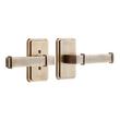 Delory Solid Brass Interior Door Set - Lever Handle - Privacy - Left Hand, , large image number 0