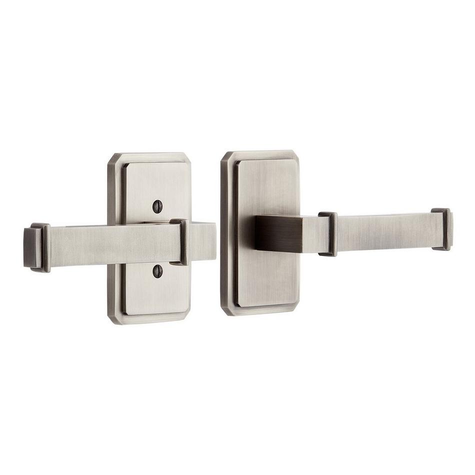 Delory Solid Brass Interior Door Set - Lever Handle - Privacy - Left Hand, , large image number 1