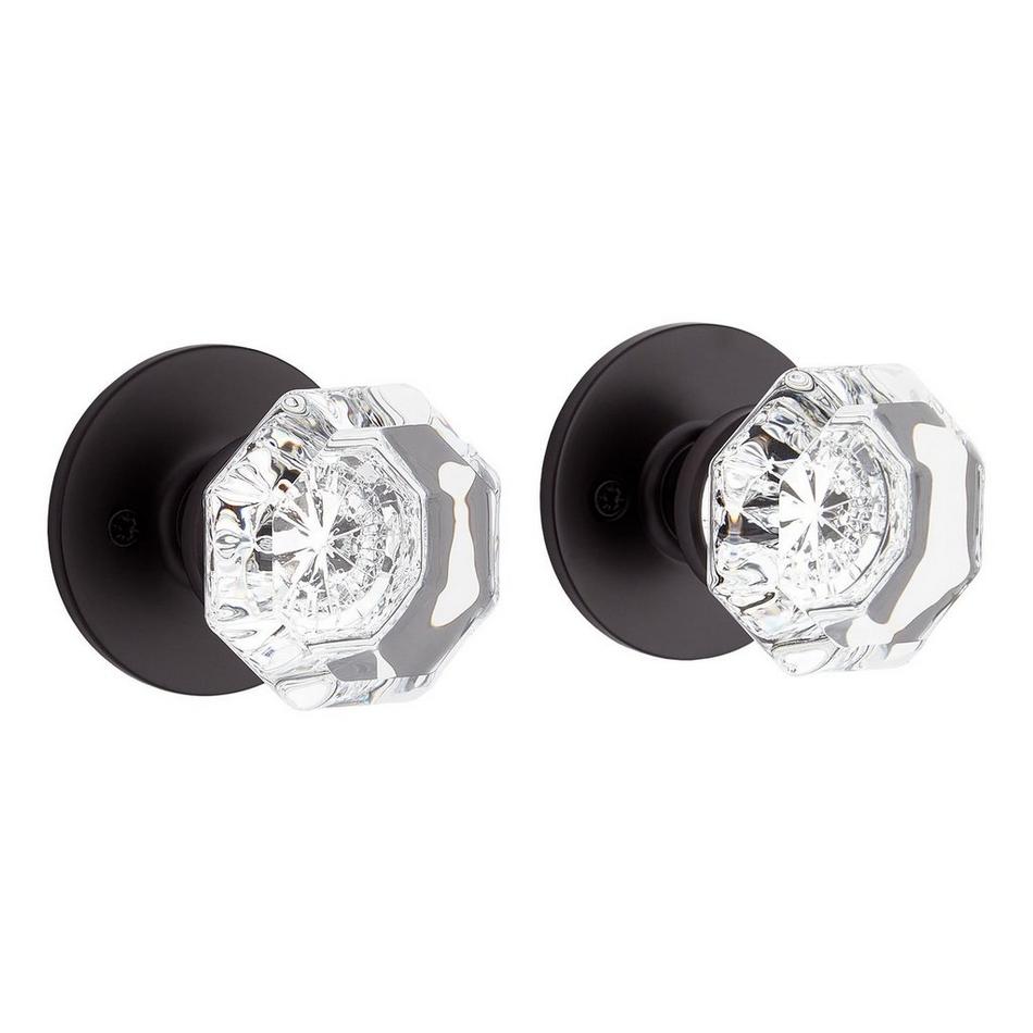 Tama Solid Brass Interior Door Set - Knob - Dummy - Satin Black, , large image number 0