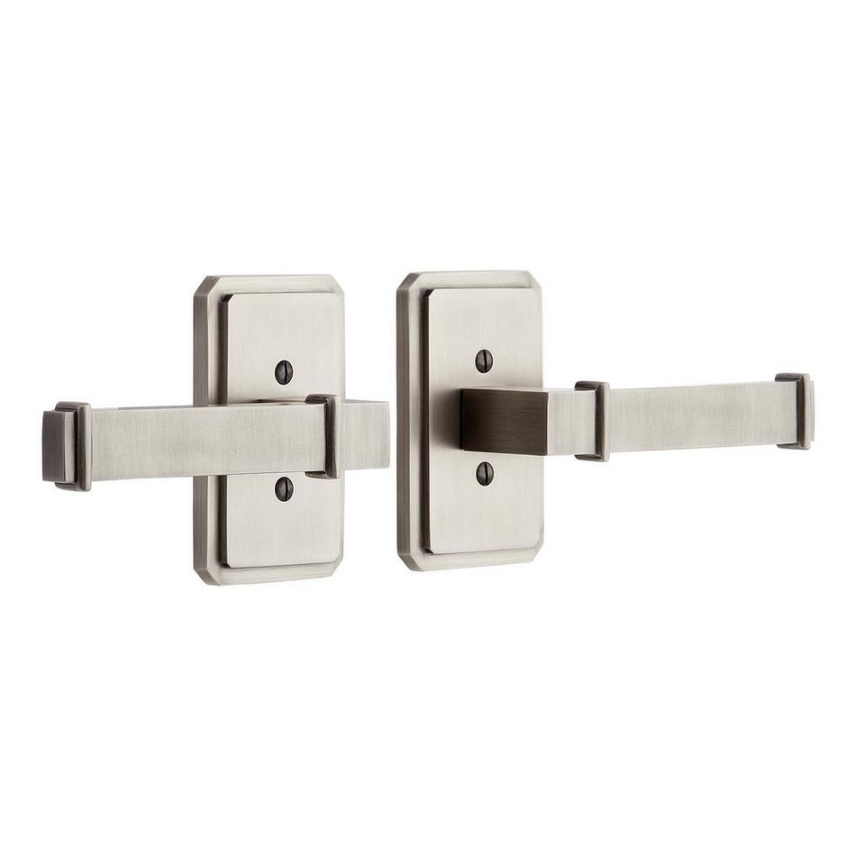 Delory Solid Brass Interior Door Set - Lever Handle - Dummy - Right Hand, , large image number 1