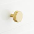 1-1/2" Stacia Solid Brass Cabinet Knob - Satin Brass, , large image number 0
